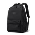 Mochila negra minimalista para estudiantes de gran capacidad en material nylon - Negro Clásico