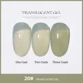 Vernis à ongles gel translucide ice jelly couleur 20 avec effet de 1 à 3 couches - 20# Teint Translucide