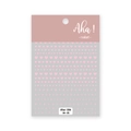Pink gradient nail art sticker with heart and star patterns for manicure design - Heart & Star Mix / Light Pink