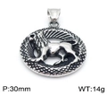 Détail du pendentif lion zodiaque argent vintage 30mm avec dimensions et poids 14g - Lion (Sans Chaîne)