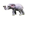 Single Small Elephant + White Box