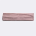 Unisex sports sweatband in soft light pink cotton fabric for running and fitness - Dusky Pink