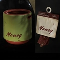 Green and red dual-tone trash bin with 80 drawstring bags featuring Money script - Fortune (Green Red) With Bags 2pcs Set