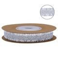 Silver metallic tassel fringe ribbon roll for crafts and gift wrapping decorations - Silver Tassel Ribbon Width 1cm (10m/Roll)