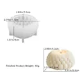 Stampo in silicone per candele sferiche fai-da-te con prodotto finito da 92g e misure - Fm1738 - Stampo Per Mini Candele A Forma Di Pianta Grassa