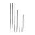 Flat head stainless steel pins for jewelry making in three different lengths - Head Pins (Steel Color) / 20mm (100pcs)