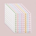 Lot de 10 planches d'autocollants lapins mignons pour récompenser et encourager les élèves - Lapin (10 Feuilles/Paquet)