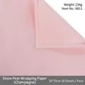 Champagne tissue paper for flower wrapping 50x70cm 38 sheets translucent pear paper - 50*70cm (38 Sheets/Pack) / Champagne