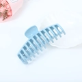 Extra large 13cm light blue glossy hair claw clip for women with a durable keel bone design - Light Blue