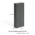 Grey microfiber jewelry display block with dimensions 19.5x8x3cm for showcases - Grey Display Stand (Tall)