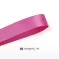 Raspberry satin ribbon code 185 with fine diagonal weave texture for gift boxes - 9mm x 100 Yards / Raspberry (185)