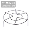 201 stainless steel tripod steaming rack model 18 with 5cm height and star wire design - 201 Series / Diameter 18cm / 5cm