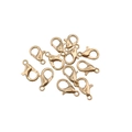 Goldene Karabinerverschlüsse aus Zinklegierung für DIY-Halsketten und Armbänder - 12mm / KC Gold