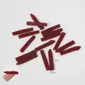 Miniatures de bandelettes alimentaires brun-rouge pour projets DIY, longueur 3cm - Bœuf Séché de 3 cm