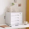 4 Layers With Lock / 35x26x30cm / White