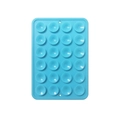 Sky blue rectangular silicone suction cup mat with 24 grippers for phone cases - Thickened Style (24-Suction Cup) / Sky Blue