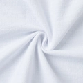 Macro shot of pure white cotton fabric showing detailed breathable weave and texture - S / Comfortable Vacation Style / White