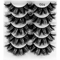 Dramatic 5 pairs of messy voluminous curly black false eyelashes in G04 style - 5 Pairs Messy Style G04