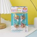 Set of 4 cute bear birthday candles wearing colorful party hats in premium packaging - Party Hat Bear Candle