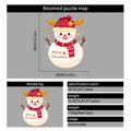 Christmas snowman window sticker MTSD-18 in white static cling for festive holiday decor - Red Hat Snowman Wishes (30*30cm)
