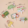 Christmas bear and gingerbread man cake topper set with dimensions and festive patterns - Christmas Bear Toppers 5 Sets