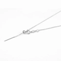 Adjustable s925 silver necklace chain with spring clasp and needle end for DIY beads - Sunflower / 1.2mm*45cm / Steel