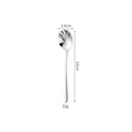 Polished 304 stainless steel shell-shaped spoon, 15cm length and 32g weight - Elegant Shell Spoon
