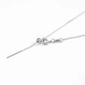 Adjustable silver stainless steel DIY necklace chain with slider bead and needle pin end - Cable Chain / 1.2mm*45cm / Steel