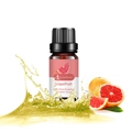 LurnaoQueen 10ml pure grapefruit essential oil in amber bottle with fresh citrus slices - Grapefruit (single Ingredient)