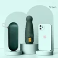 Dark green 5-fold mini umbrella with capsule case and UPF 50+ sun protection - Dark Green + Capsule Box