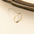 Minimalist rose gold faceted titanium steel ring with sparkling geometric texture - Gold