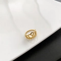 Jz-84 Titanium Stalen Ring Goud