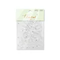 Glinsterende kristallen 3D witte vleugel nagelstickers MS709 voor DIY manicure - Kristallen Diamantstijl (MS709)
