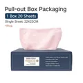 Pink microfiber cleaning cloth 20 pieces per box with 22x22cm absorbent extractable design - 20 Sheets (22*22cm) / (Neutral Packaging) Pink Box