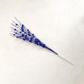 Detail of blue artificial berry stems with glitter coating for Christmas tree decoration - Royal Blue Stem