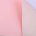 Pink and beige matte decorative wrapping paper for Christmas gift flower bouquet - Milk White + Pink
