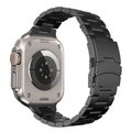 Bracelet à maillons en alliage de titane noir pour montre Apple Watch Ultra - 42/44/45/46/49mm / Noir
