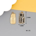 Retro camera alloy pendant with black enamel finish and dimensions 27x13mm - Camera