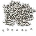 Cuentas espaciadoras CCB cuadradas plateadas para manualidades de collares y joyería - 3mm (300 piezas/bolsa) / Oro blanco