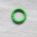 Vibrant lime green 2.5cm metal spring O-ring buckle for DIY keychains and jewelry - Green