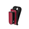 Clip porta occhiali da sole per aletta parasole auto in rosso e nero opaco - Rosso Nero Metallizzato