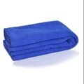 Navy blue microfiber cleaning cloth for air conditioner maintenance with reinforced edges - Blue Towel