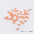 Orange resin beads 0.6cm small round artificial candy toy for DIY dessert decor - 0.6cm / Coral