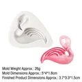 Molde de silicona de flamenco para fondant y decoraciones de yeso perfumado - Gris
