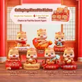 Cute collectible horse zodiac figurine in red finish with traditional Chinese charms - -43.1 Billion Horse Racing To Get Rich Set 6 / Full Box Set