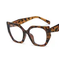 Montature per occhiali cat-eye in tartaruga leopardata con lenti trasparenti da donna - Leopardo / Lenti Chiare