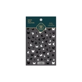 Autocollants d'ongles papillon ultra-minces TS-1342 aux motifs noirs et blancs - Style de Papillon Rêveur (TS-1342)