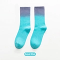 Κάλτσες με διαβάθμιση Aqua Blue για μπάσκετ και skateboarding σε αθλητικό στυλ - Ένα μέγεθος / Γαλάζιο του Νερού