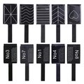 Set of 10 professional magnetic nail tools with five patterns and numbered handles - Pattern Magnet 5-Piece Set