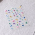 M-100 Flash Butterfly 3D Nagelsticker mit bunten Sternen und Diamant-Designs - M-100 Geprägter Stil (M-100)